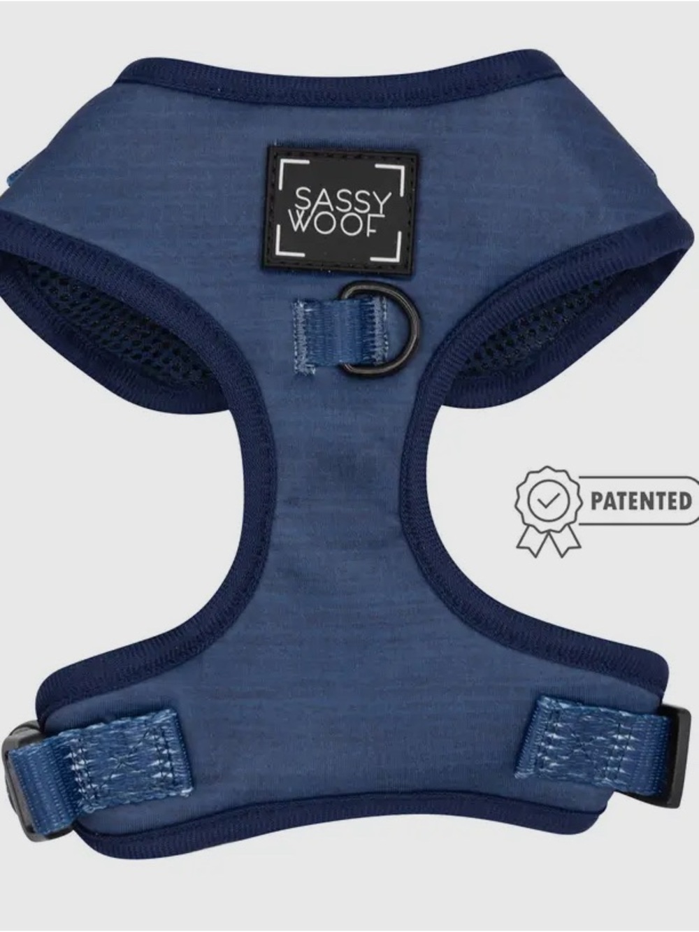 Sassy Woof Navy Blue Soft Harness for Dogs